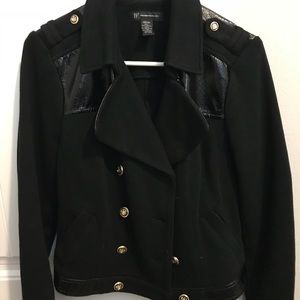 Black INC jacket.